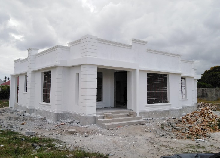 Completed residential house in Mtoni Kijichi, Dar es Salaam.