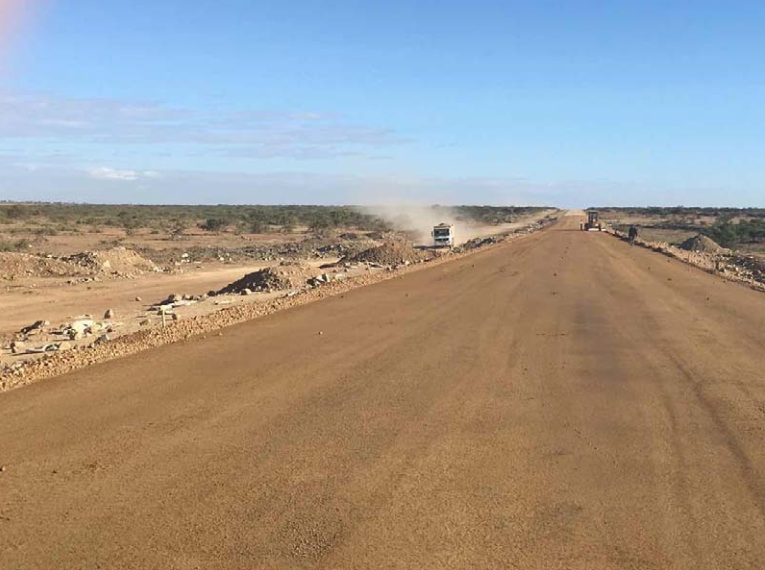 Resurfaced 2km section of Wailes Road in Lindi Municipal Council.